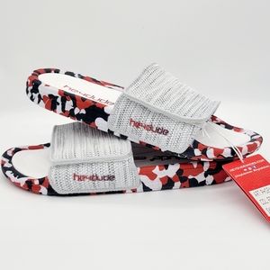 HEY DUDE - BUCKLE EXCLUSIVE Patriotic Freedom Sox Slide Slip-on RED WHITE & BLUE